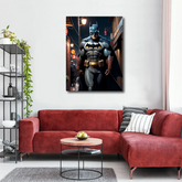 Batman, confidently walking Canvas Frames Wall Art